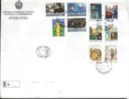 San Marino 2000  Busta FDC Europa 2000-Bologna Città Europea Della Cultura-Rotary-San Patrignano ° VFU - Gebraucht