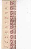 ISRAEL COLLINE DE JUDEE ...BANDE DE 10 TIMBRES AVEC TABS - Unused Stamps (with Tabs)