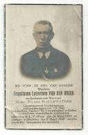 Doodsprentje - Françiscus Ludovicus VAN DEN BOSCH - O.-L.-V.-Waver 1853 - Mechelen 1942 - Politieopziener - Devotion Images