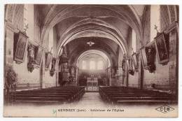 Cpa 39 - Gendrey (Jura) - Intérieur De L'église - Gendrey