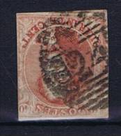 Belgium OBP 8 Used 1851, Cancel 24 Brussel - 1851-1857 Médaillons (6/8)