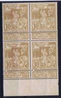 Belgium OBP 72 , 1896  4-block With Sheetmargin, MNH/** - 1894-1896 Exhibitions