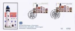 ONU Vienne 2009 ** Patrimoine Mondial Allemagne FDC Soie UNPA/Germany - FDC