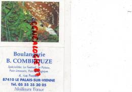 87 - LE PALAIS SUR VIENNE - CALENDRIER PUB- BOULANGERIE B. COMBROUZE 2001 - Sonstige & Ohne Zuordnung