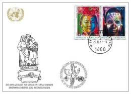 ONU Vienne 2012  - White Card Briefmarkenbörse Sindelfingen "Indigene Menschen" - Maximumkarten
