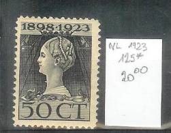 Nederland - Yv 125 - 50 Cent Wilhelmina - Mint Hinged - Neuf Charnière - Unused Stamps