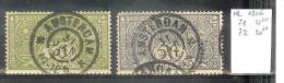 Nederland - Yv 71 - 72 (oblit 31 JAN 07) - Used Stamps
