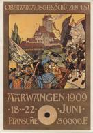 Aarwangen 1909 Plakat Für Oberaargauisches Schützenfest Reproduction - Aarwangen