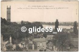 CINQ-MARS-LA-PILE - La Pile (côté Ouest) Monument Romain, Le Village Et Vue Sur Le Vallée De La Loire - N° 23 - Andere Gemeenten