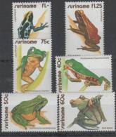 Surinam. Frogs. 1981. MNH Set.  SCV = 9.00 - Kikkers