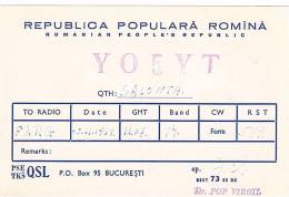 CARTE RADIO QSL - ROUMANIE - ROMINA - SALONTA - 1969. - Radio Amateur