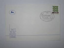 ISRAEL 1980  SPECIAL POSTMARK COVER CHRISTMAS NOEL - Cartas & Documentos