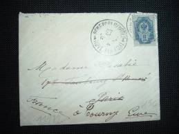 LETTRE POUR LA FRANCE TP 10K OBL. 1904 - Brieven En Documenten