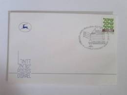 ISRAEL 1981 POSTMARK COVER BONDS DELEGATION - Cartas & Documentos