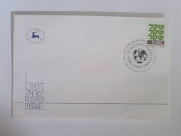 ISRAEL 1981 POSTMARK COVER WORLD JEWISH CONGRESS - Lettres & Documents