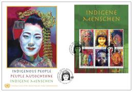 ONU Vienne 2012 - FDC Jumbo Feuillet "Indigene Menschen" ** - FDC