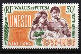 20ème Anniversaire De L´UNESCO- Wallis Et Futuna Aérien 28 - 1966 - Ungebraucht