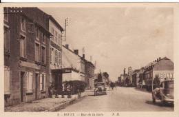 DOUZY (Ardennes) - Rue De La Gare - Hôtel De La Gare E.NICOLAS  - Commerce  - VOITURE -  VOIR 2 SCANS  - - Autres & Non Classés