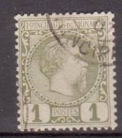 Monaco 1885 Mi Nr 1 Koning Charles III  1 C - Used Stamps