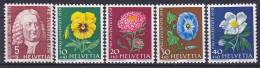 ZWITSERLAND - Michel - 1958 - Nr 663/67 - MNH** - Unused Stamps