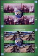 ONU Vienne 2008 - Klimawandel - 2 Feuillets ** (4 * 0,65€ +  4 * 1,15€) - Hojas Y Bloques