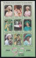 St. Vincent Grenadines MNH Scott #739 Sheet Of 9 $2 Queen Mother In Fancy Hats - 90th Birthday - St.Vincent Und Die Grenadinen