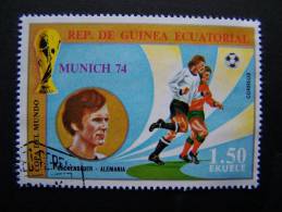 THEME SPORT FOOTBALL FUTBOL COUPE DU MONDE COPA DEL MUNDO FIFA MUNICH 1974 GUINEE EQUATORIALE GUINEA EQUATORIAL - 1974 – Germania Ovest