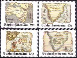 Bophuthatswana - 1992 - Cartography, Maps, Old Maps Of Africa - Complete Set - Bophuthatswana