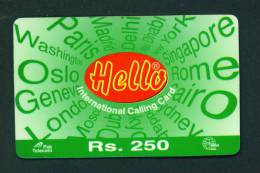 PAKISTAN - Remote Phonecard As Scan - Pakistán