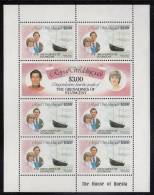 St. Vincent Grenadines MNH Scott #211, #212 Sheet Of 7 $3 Royal Wedding Charles And Diana - St.Vincent & Grenadines