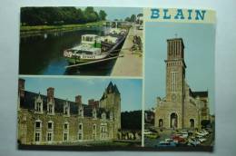 D 44 - Blain - Les Rives Du Canal, Le Château Et L´église - Blain