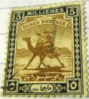 Sudan 1921 Arab Postman 5m - Used - Soudan (...-1951)