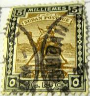 Sudan 1921 Arab Postman 5m - Used - Soudan (...-1951)