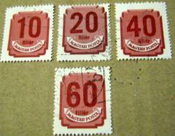 Hungary 1950 Postage Due Part Set - Used - Segnatasse
