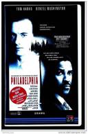 VHS Video  -  Philadelphia  -  Mit Tom Hanks , Denzel Washington , Spannend - Mitreißend - Brisant - Drama
