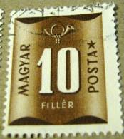 Hungary 1951 Postage Due 10fi - Used - Port Dû (Taxe)