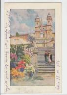 Roma Rome Piazza Di Spagna Italy 1929 PC - Places & Squares