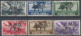 1947 TRIESTE A USATO POSTA AEREA DEMOCRATICA 2 RIGHE - RR11338 - Luftpost