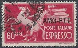 1950 TRIESTE A USATO ESPRESSO 60 LIRE - RR11339 - Poste Exprèsse