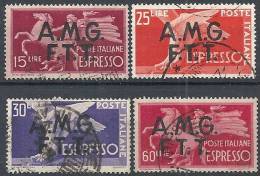 1947-48 TRIESTE A USATO ESPRESSI 4 VALORI - RR11340 - Express Mail