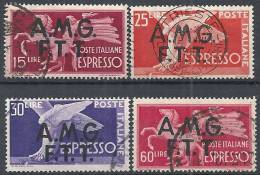 1947-48 TRIESTE A USATO ESPRESSI 4 VALORI - RR11341 - Express Mail