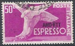 1952 TRIESTE A USATO ESPRESSO 50 LIRE - RR11341 - Posta Espresso