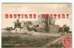 WALES - CYMRU - CAERPHILLY Castle - Chateau Au Pays De Galles - Dos Scanné - Andere & Zonder Classificatie
