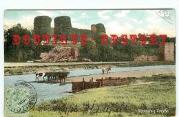 WALES - CYMRU - RHUDDLAN Castle - Troupeau De Vaches & Chateau Au Pays De Galles - Dos Scanné - Other & Unclassified