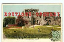 WALES - CYMRU - DENBIGH Castle Interior - Partie Et Cour De TENNIS - Chateau Au Pays De Galles - Dos Scanné - Denbighshire