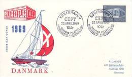 DENMARK 1969  EUROPA CEPT FDC /ZX/ - 1969