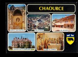 CHAOURCE Aube 10210 Multivues : église St Jean Baptiste Les Arcades Chateau De La Cordelière Mise Au Tombeau Du Christ - Chaource