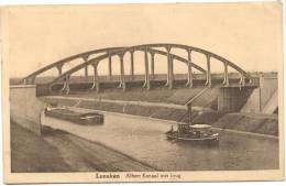 LANAKEN-ALBERTKANAAL MET BRUG-SCHEEPVAART-PENICHES-STOOMBOOT-UITG.CENTRAL-LANAKEN-ZIE 2 SCANS - Lanaken