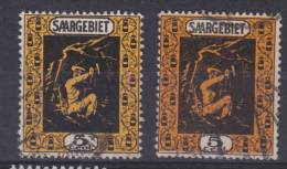 Saargebiet MiNr. 85a+b Gest.  (w510) - Used Stamps