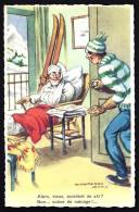 CPA ANCIENNE- FRANCE-  ILLUSTRATION SIGNÉE : JEAN CHAPERON- HUMOUR- SPORTS D'HIVER- SCENE DE MÉNAGE - Chaperon, Jean